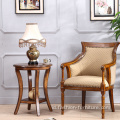 Ruang Tamu High Back Rubberwood Leisure Chair